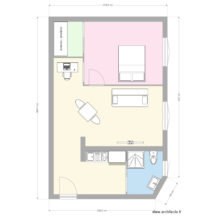 75012. Plan de 4 pièces et 49 m2