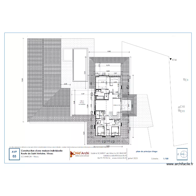 Bruch R+1 - Electricit&eacute; . Plan de 