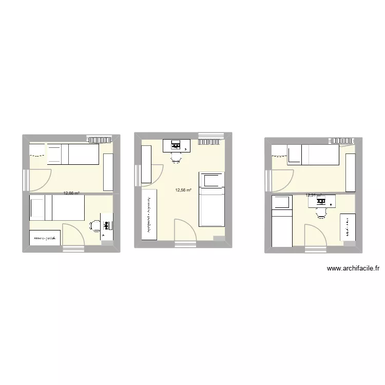 plan appart entier. Plan de 3 et 38 m² plan appart entier. Plan de 3 et 38 m²