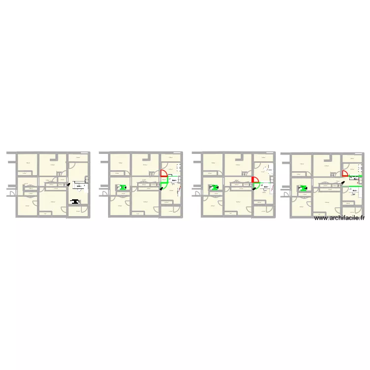 accueil Orange. Plan de 79  et 336 m²