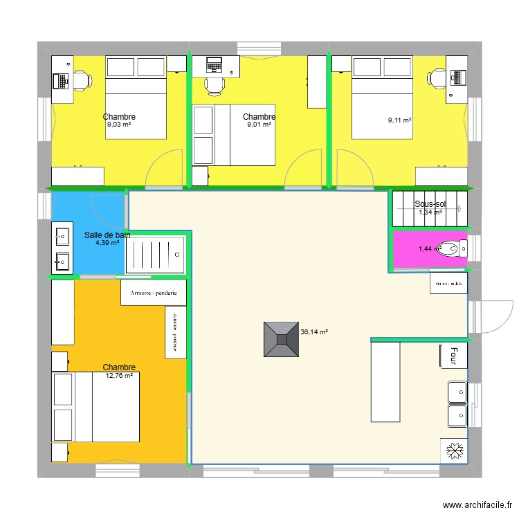 Uzech. Plan de 0 pièce et 0 m2