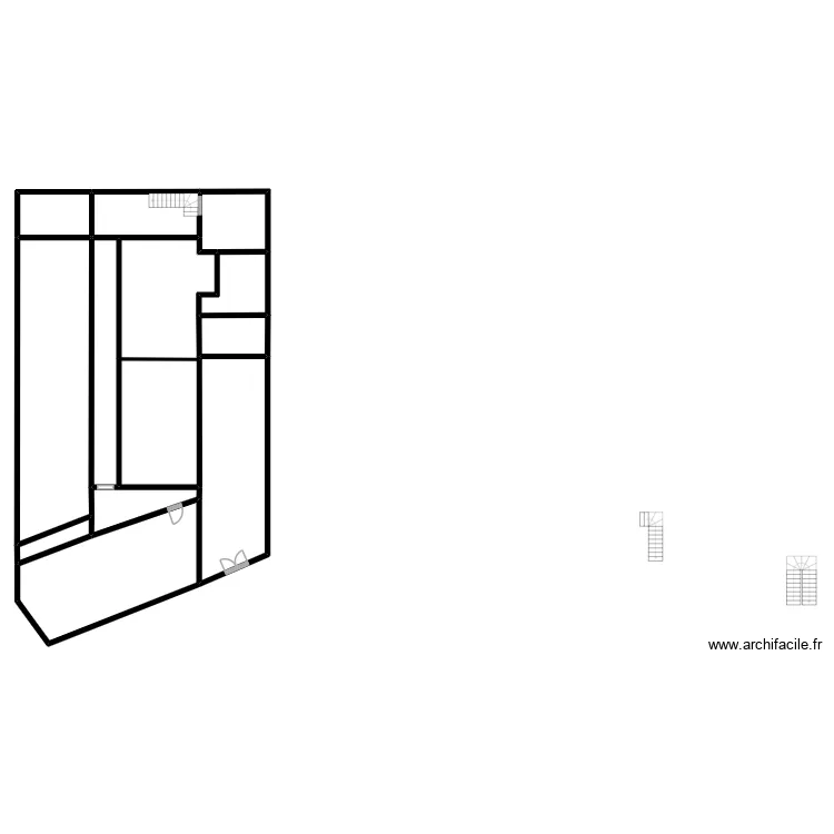 plan PC p&eacute;ri. Plan de 13  et 312 m²