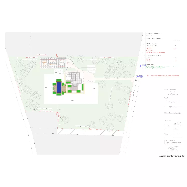 amenagements exterieurs. Plan de amenagements exterieurs. Plan de