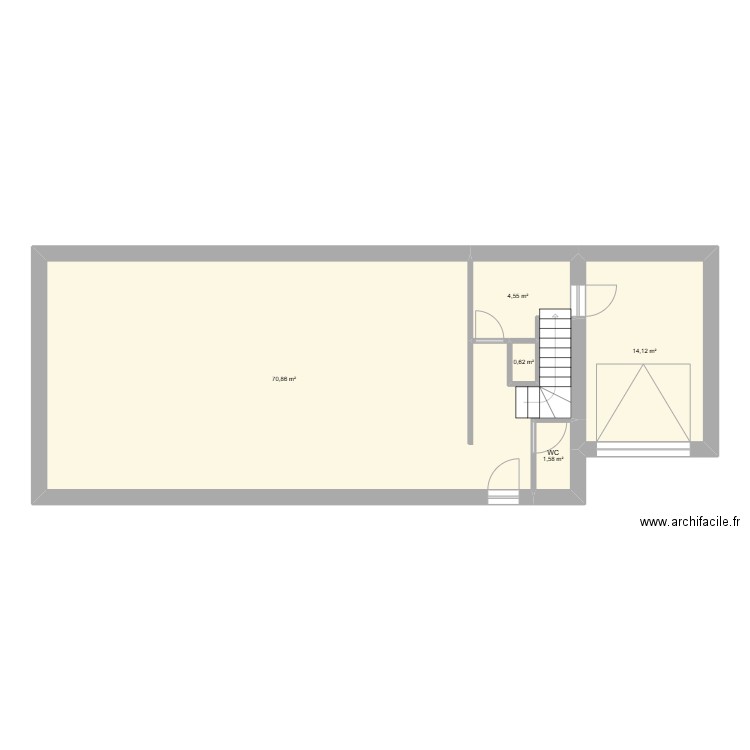 NeW3. Plan de 5 pièces et 92 m2