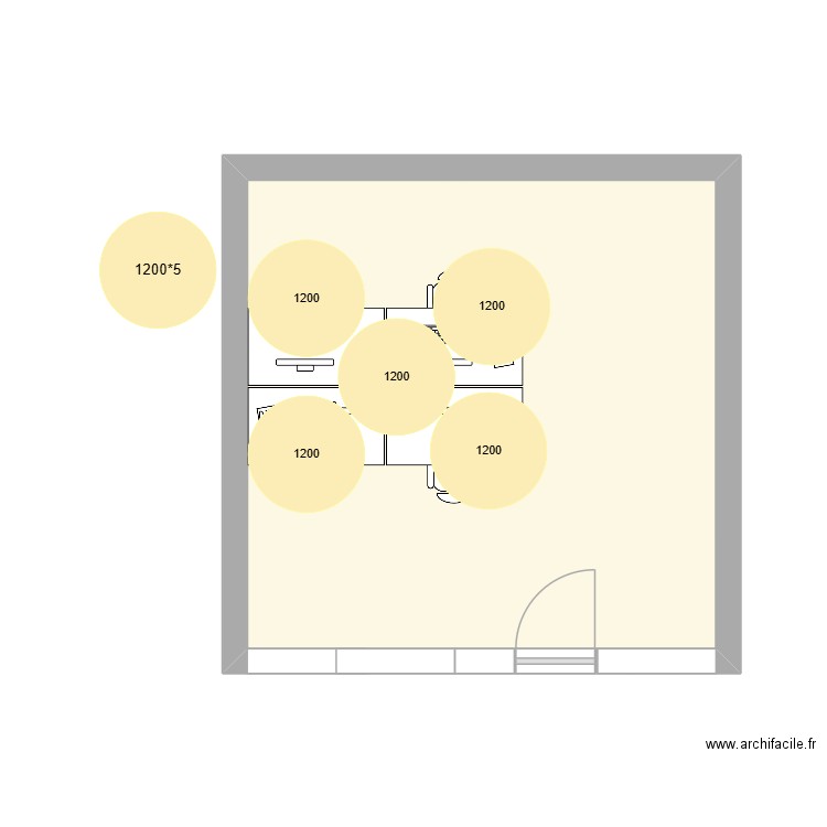 STID IT. Plan de 1 pièce et 23 m2