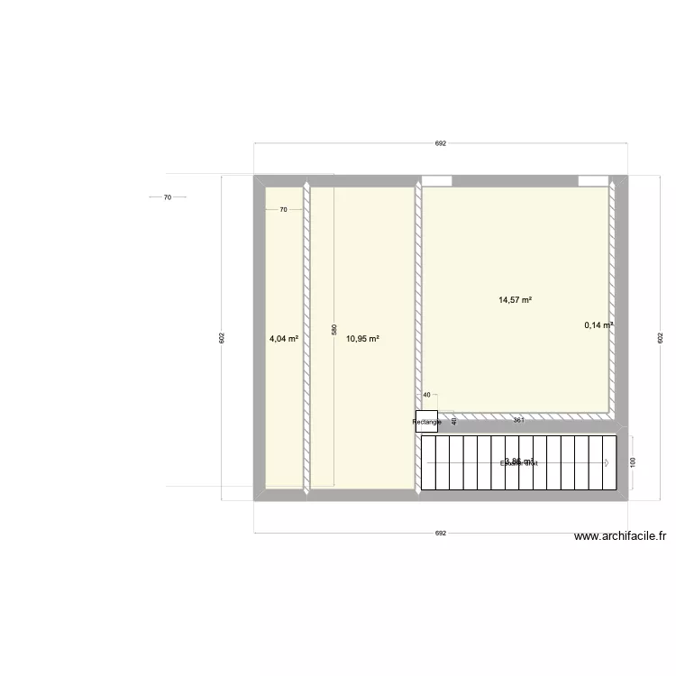MAISON ERIC GARAGE. Plan de 