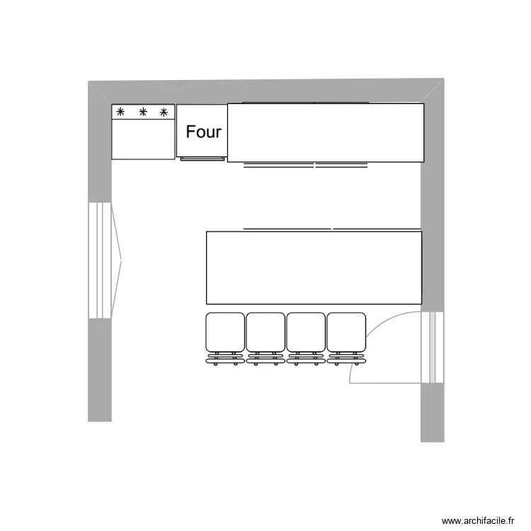 CUISINE. Plan de 