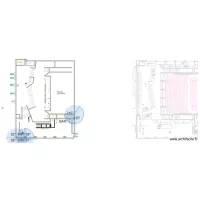 Auditorium hall et espace d&eacute;tente murs