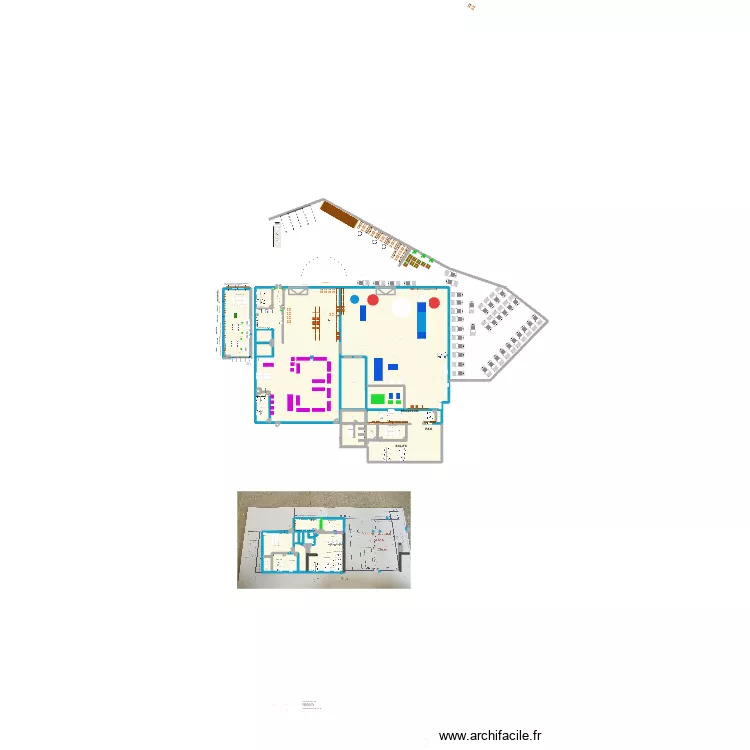 St jean 25/26 x POC. Plan de 26  et 2956 m²