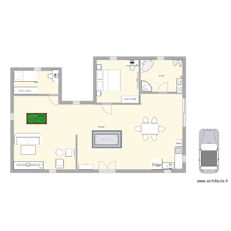 GO HABS GO. Plan de 3 pièces et 111 m2