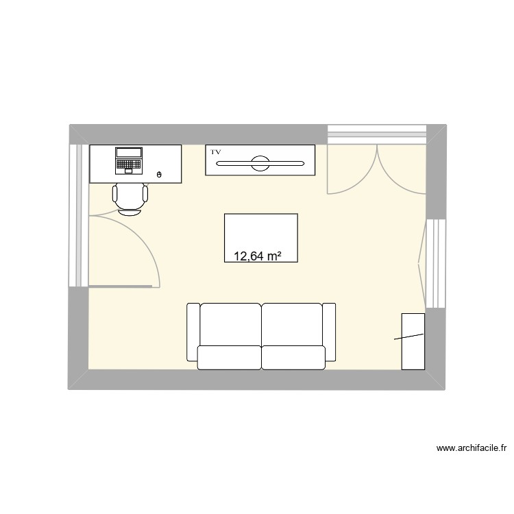 Salon. Plan de 0 pièce et 0 m2