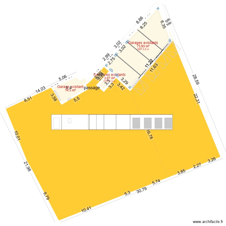PLAN DE SITUATION EXISTANT VF. Plan de 0 pièce et 0 m2