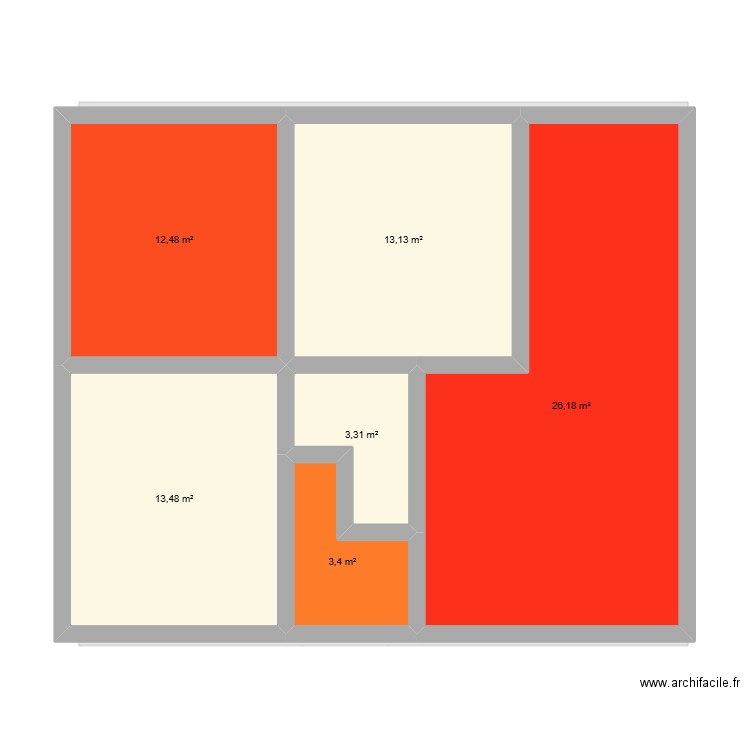 Gutoushi. Plan de 9 pièces et 148 m2