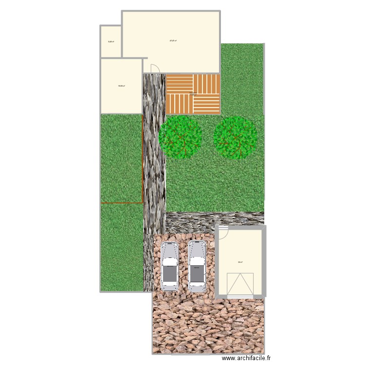 chez nous. Plan de 5 pièces et 114 m2