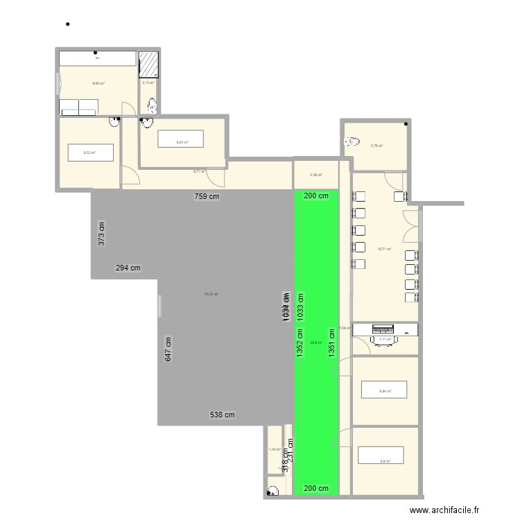 cabinet2. Plan de 0 pièce et 0 m2