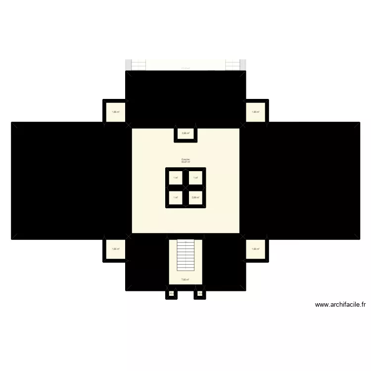 Manoir XXL version alternative. Plan de 