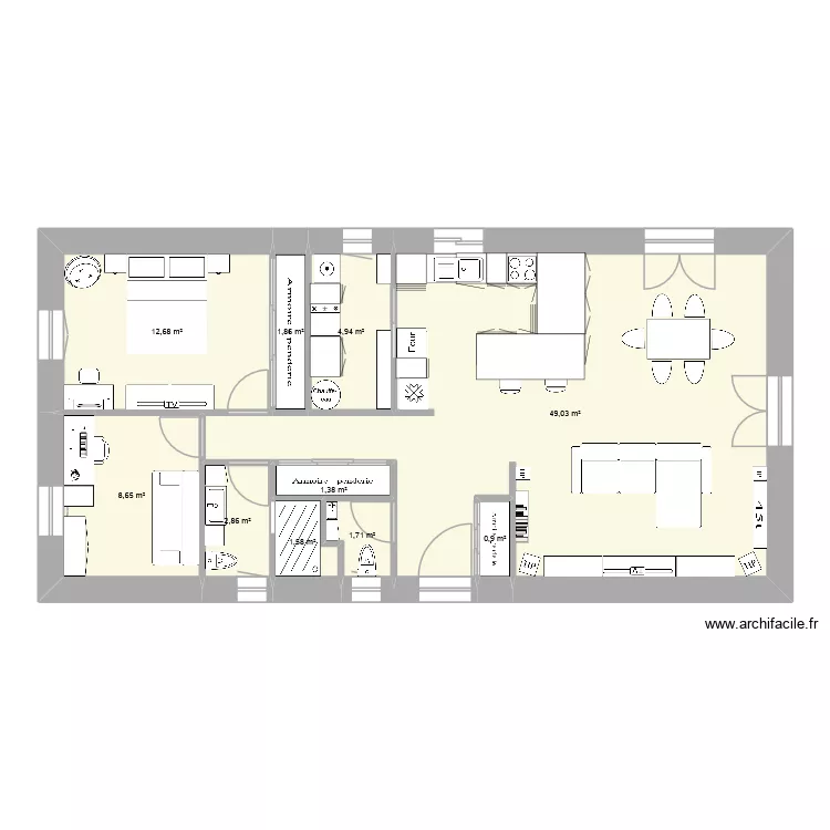 lot07mars26 85m2. Plan de 10 pièces et 86 m²