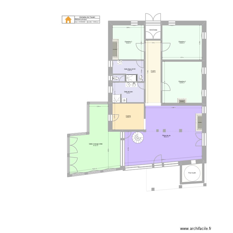 Pecam - Principal2. Plan de 12 pièces et 213 m2