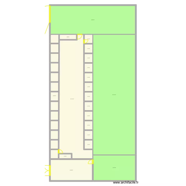 PENSION CANINE. Plan de 20  et 550 m²