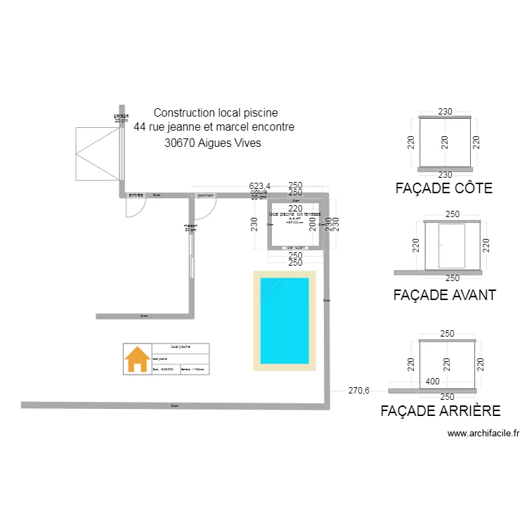 local OLIVIER. Plan de local OLIVIER. Plan de