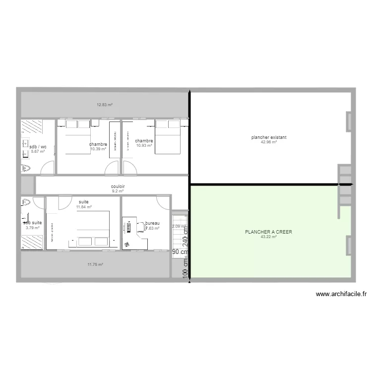 bayard final V8 2026. Plan de 133  et 1115 m²