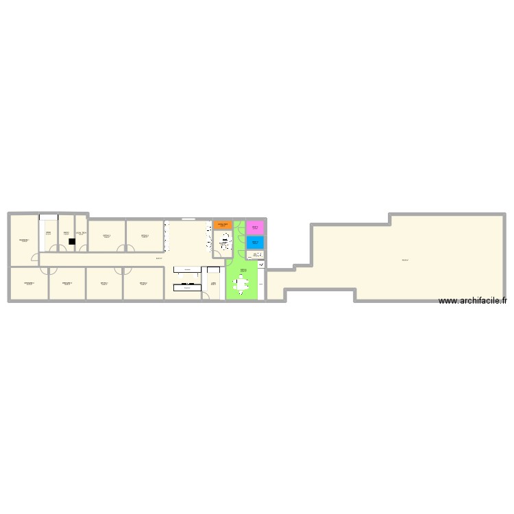 clinique. Plan de 0 pièce et 0 m2