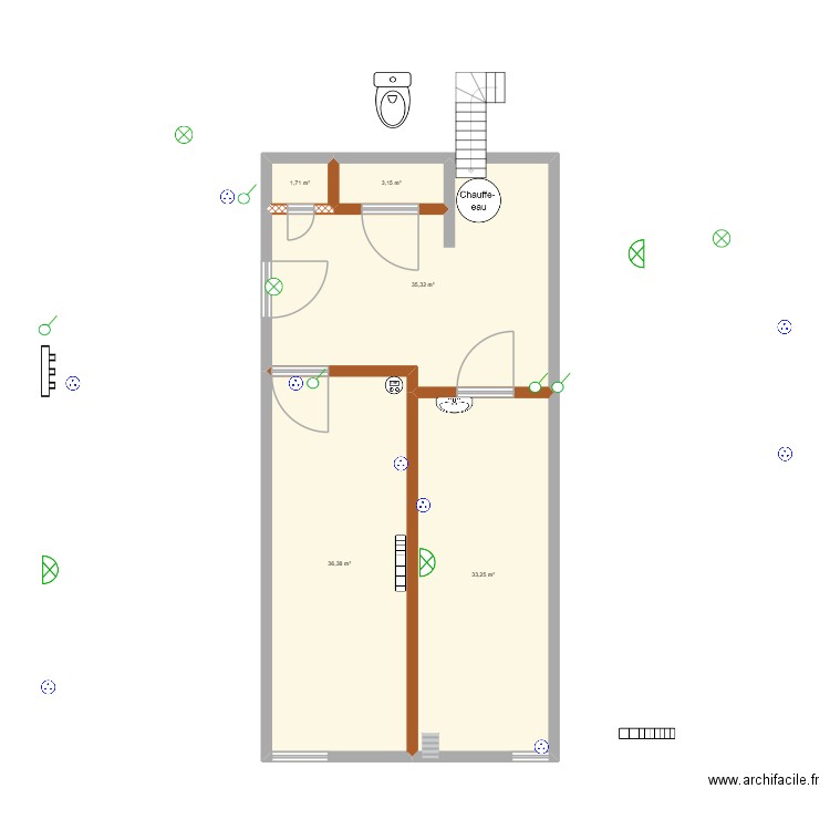 La Ruchère 2025. Plan de 5 pièces et 110 m2