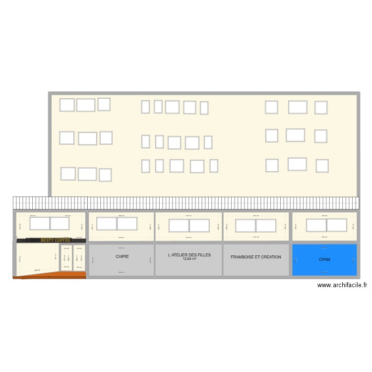 PLAN DE FACADE. Plan de 0 pièce et 0 m2