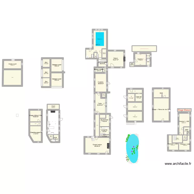 Moucheti&egrave;re. Plan de 