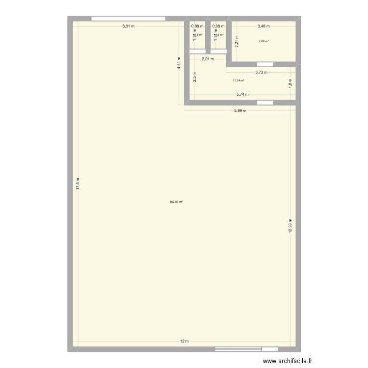 PF10.4. Plan de 5 pièces et 205 m2