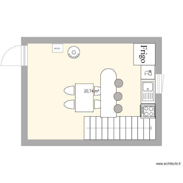 cuisine. Plan de 0 pièce et 0 m2