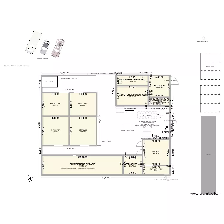 batiment 3. Plan de 