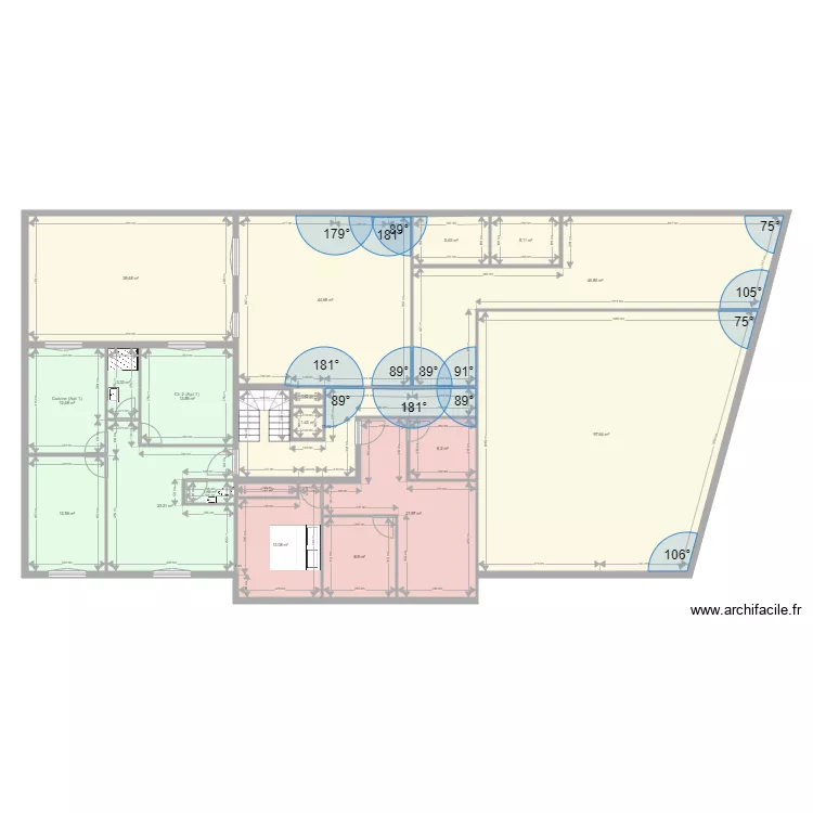 Immeuble. Plan de 0 pièce et 0 m2