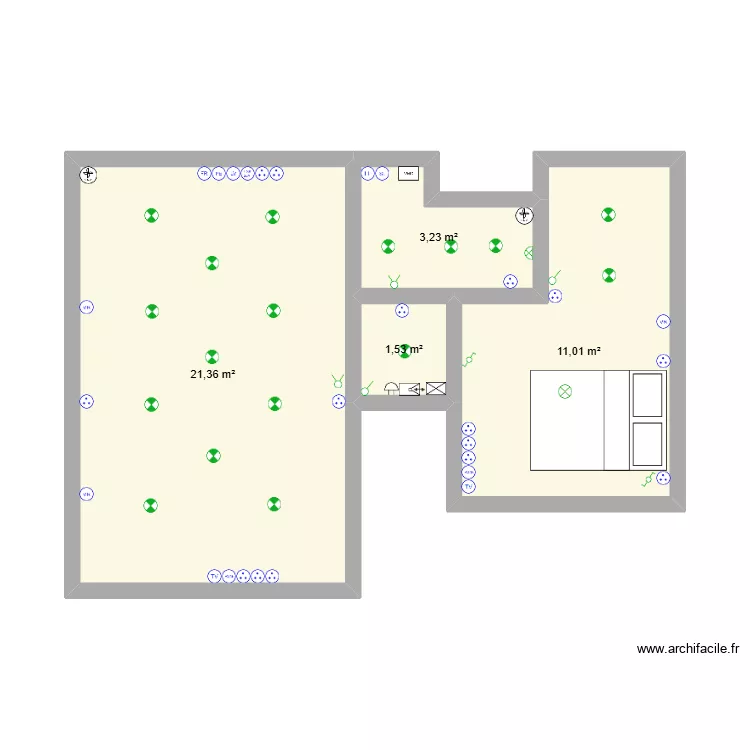 appartement copain nanou 2. Plan de 
