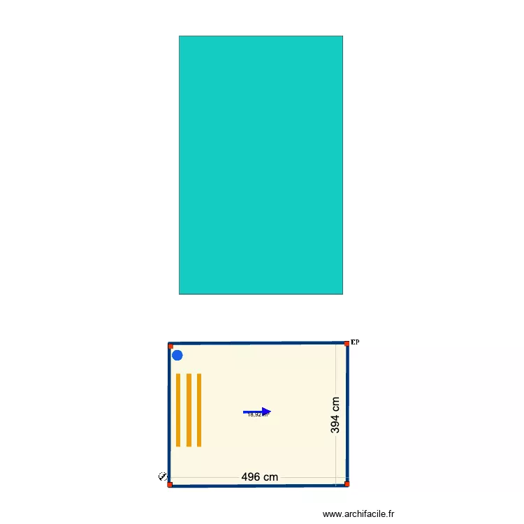 Dos santos jardim. Plan de 