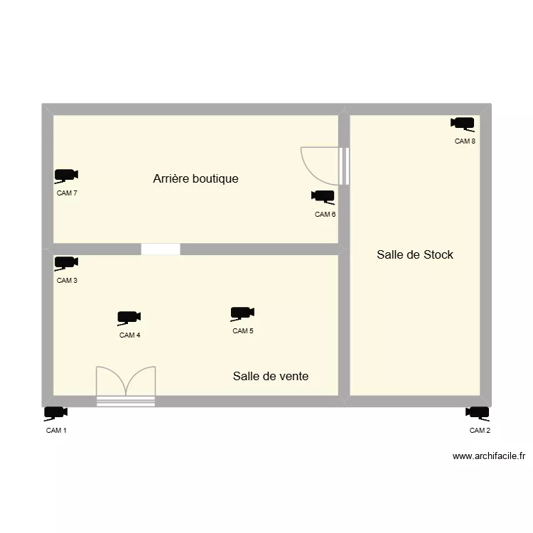 boutique. Plan de 3 et 65 m² boutique. Plan de 3 et 65 m²