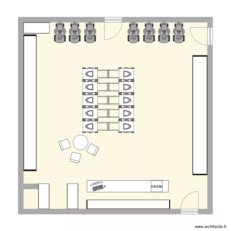 MAGASIN. Plan de 1 Pièce et 90 m² MAGASIN. Plan de 1 Pièce et 90 m²