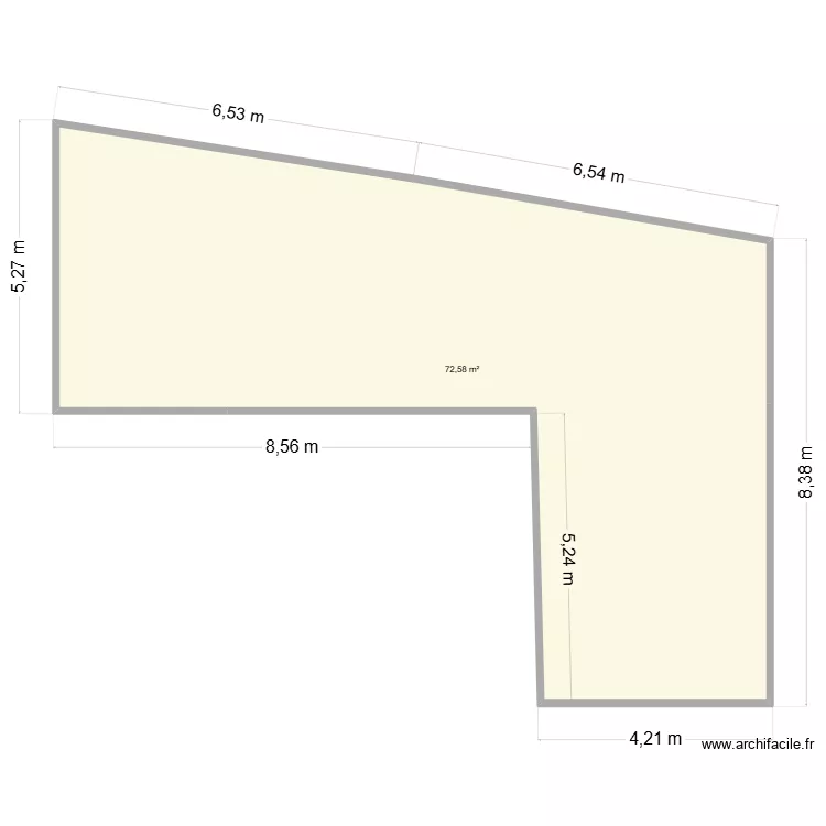 Cave Boboli. Plan de 1  et 73 m²