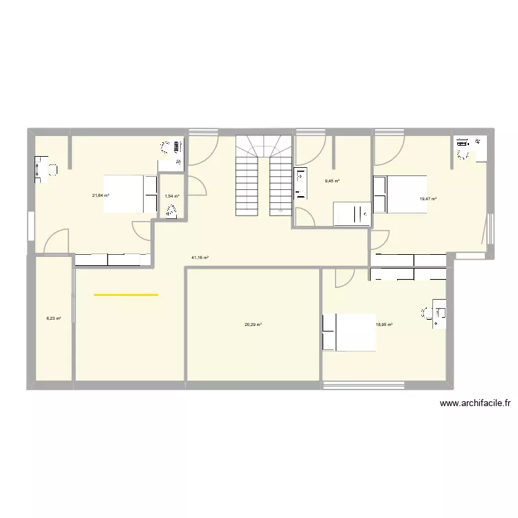 maison 2. Plan de 8  et 139 m²