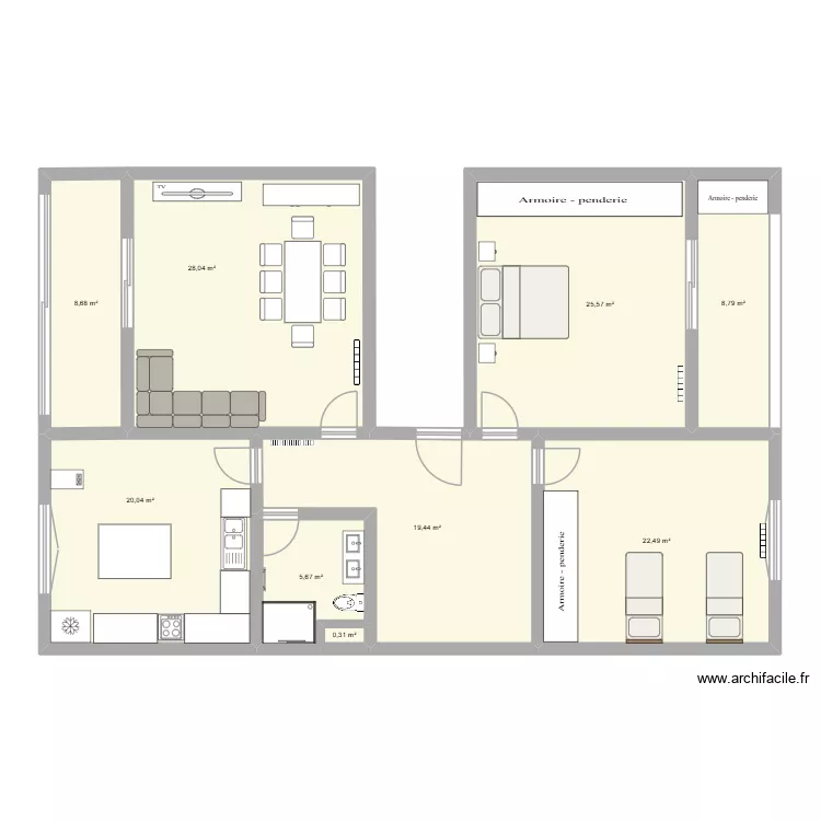 KOUBA v2. Plan de 9 et 139 m² KOUBA v2. Plan de 9 et 139 m²
