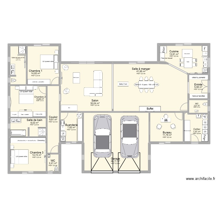 PLAN DEFINITIF 2 SALON EN CONTINUITE 4. Plan de 16 pièces et 239 m2