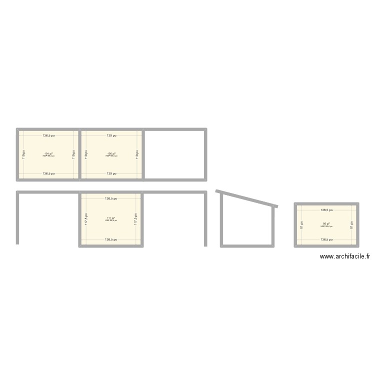 Cabanon Garderie. Plan de 0 pièce et 0 m2
