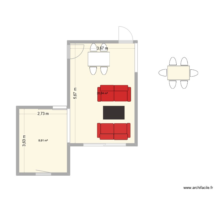 appartement. Plan de 0 pièce et 0 m2