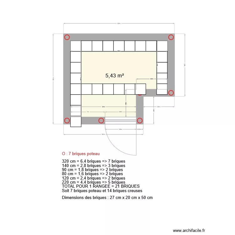 Plan carrelage sol. Plan de 