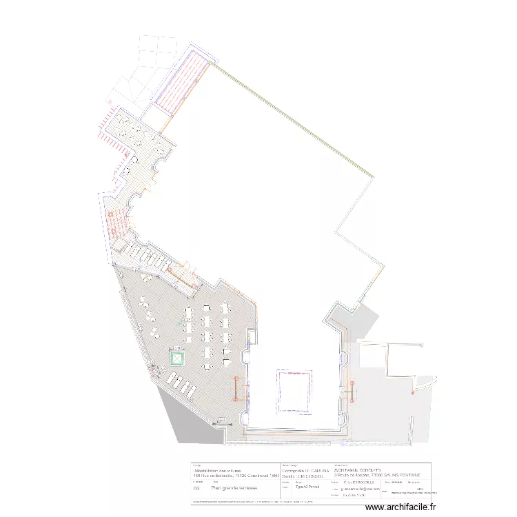 terrasse Carlina. Plan de terrasse Carlina. Plan de