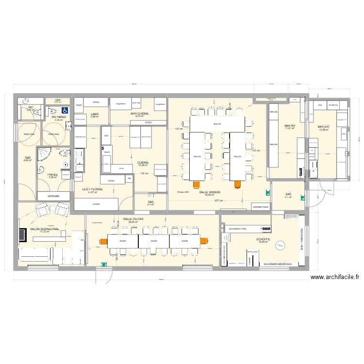DDK ECHOP 2. Plan de 19 pièces et 204 m2