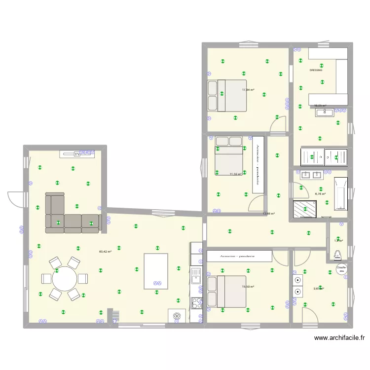 MAISON ROUTE DE BEDOIN. Plan de 9 Pièces et 153 m² MAISON ROUTE DE BEDOIN. Plan de 9 Pièces et 153 m²