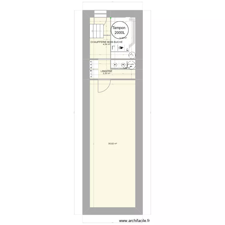 ANDRY. Plan de 5  et 45 m²