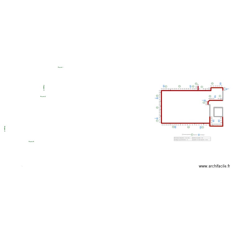 Bracco. Plan de 2 pièces et 109 m2