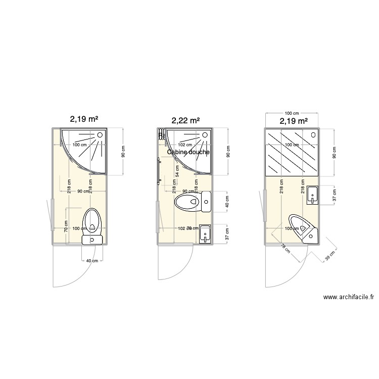 SDB Basse Nogent. Plan de 0 pièce et 0 m2